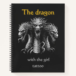 The Dragon with the Girl Tattoo – Funny Dark  Notebook