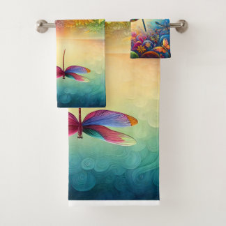 The Dragonfly's Journey Bath Towel Set