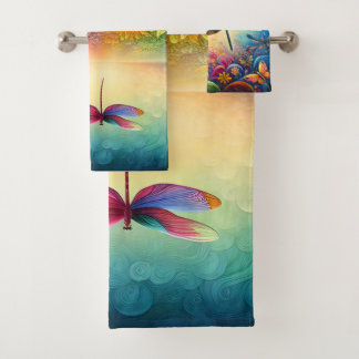 The Dragonfly's Journey Bath Towel Set