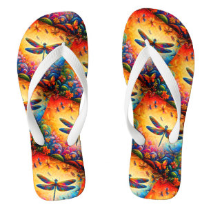 The Dragonfly's Journey  Flip Flops