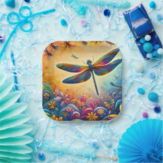The Dragonfly's Journey Paper Plate