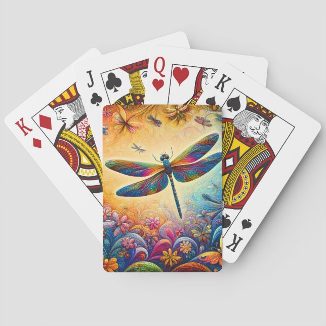 The Dragonfly's Journey  Playing Cards (Back)