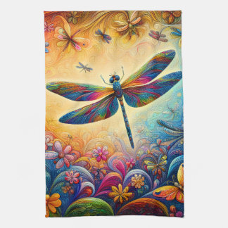 The Dragonfly's Journey Tea Towel