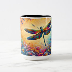 The Dragonfly's Journey  Two-Tone Coffee Mug