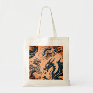 The Dragons War Orange Skies Tote Bag