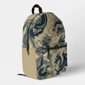 The Dragons War Printed Backpack