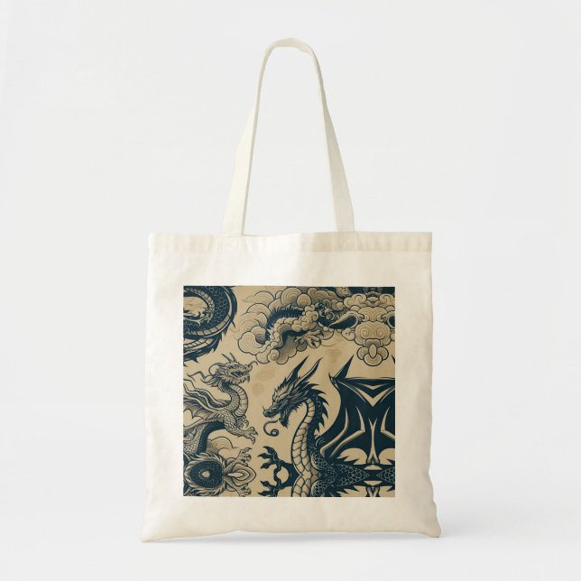 The Dragons War Tote Bag (Front)