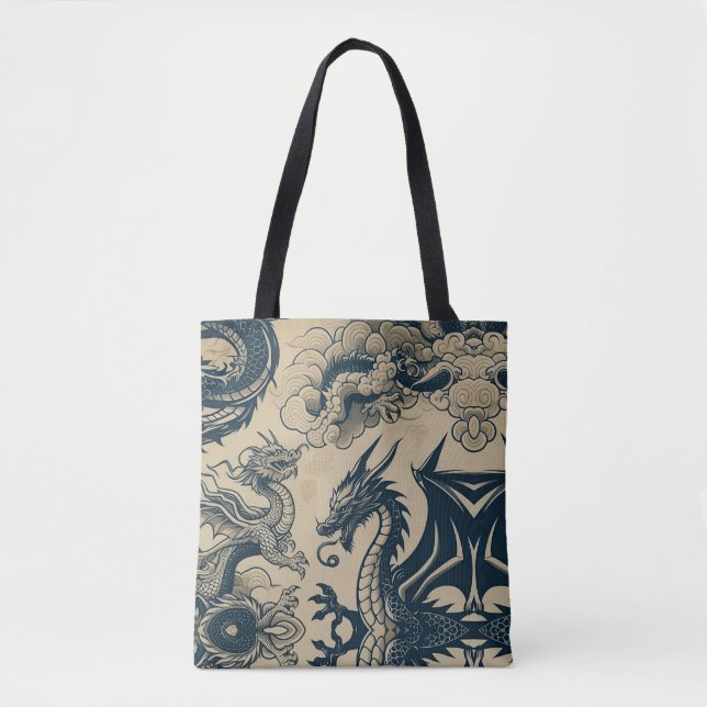 The Dragons War Tote Bag (Front)