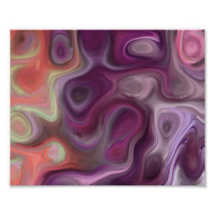 The Drain, purple Photo Print