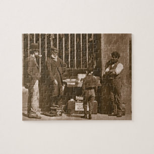 The Dramatic Shoe Black, 1876-77 (woodburytype) Jigsaw Puzzle