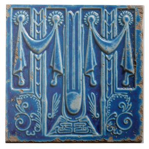 The Draped Cerulean Pavilion Tile