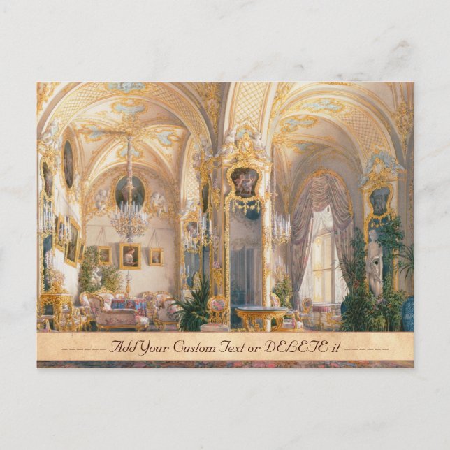 The Drawing Room in Rococo II Style, with Cupids Postcard (Front)