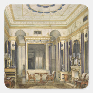 The Drawing Room of the Empress Maria Square Sticker