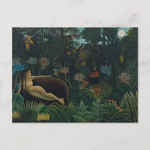 The Dream by Henri Rousseau, Vintage Impressionism Postcard