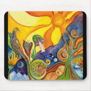 The Dream Fantasy Art  Modern Psychedelic Surreal Mouse Mat