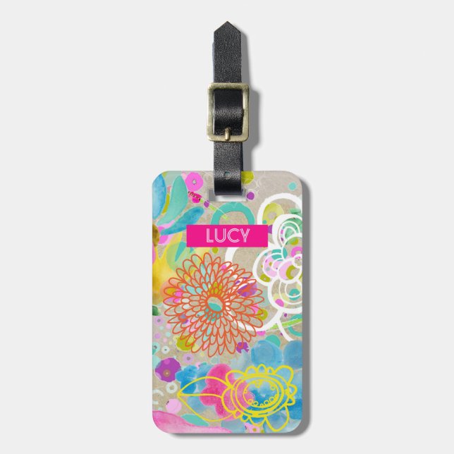 The Dream Garden Luggage Tag (Front Vertical)