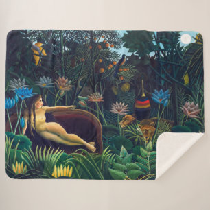 The Dream Henri Rousseau Sherpa Blanket