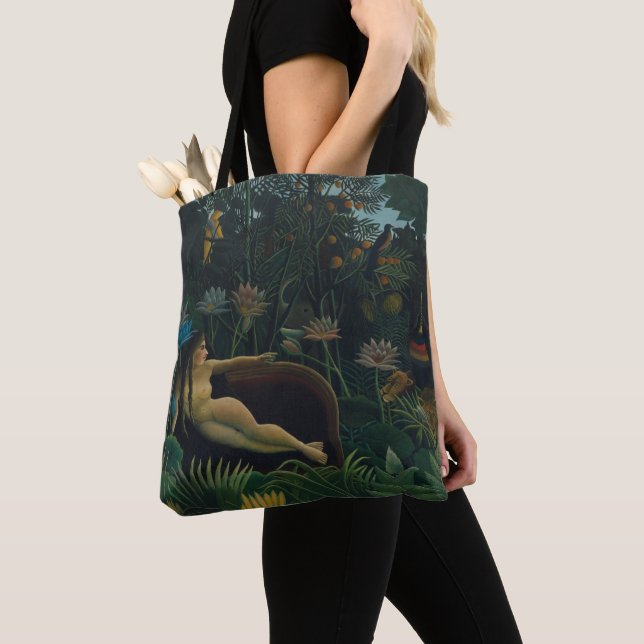The Dream (Le Reve Exotique) by Henri Rousseau Tote Bag (Close Up)