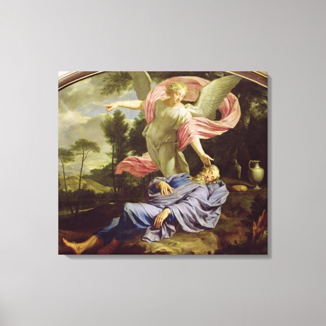 The Dream of Elijah, 1650-55 Canvas Print (Front)