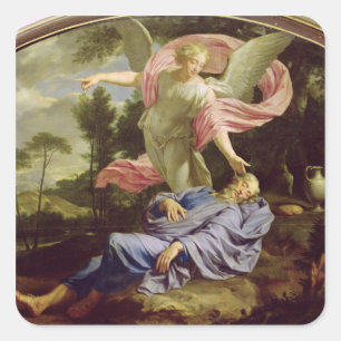 The Dream of Elijah, 1650-55 Square Sticker