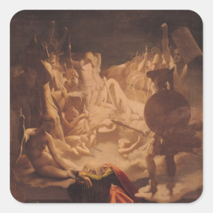 The Dream of Ossian, 1813 Square Sticker