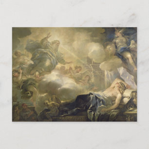 The Dream of Solomon, c.1693 (oil on canvas) Postcard