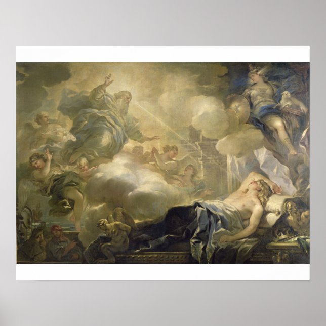 The Dream of Solomon, c.1693 (oil on canvas) Poster (Front)
