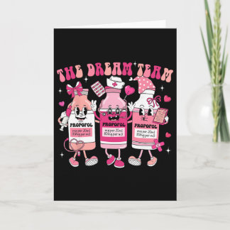 The Dream Team Retro Groovy Nurse Medical Nursing  Card