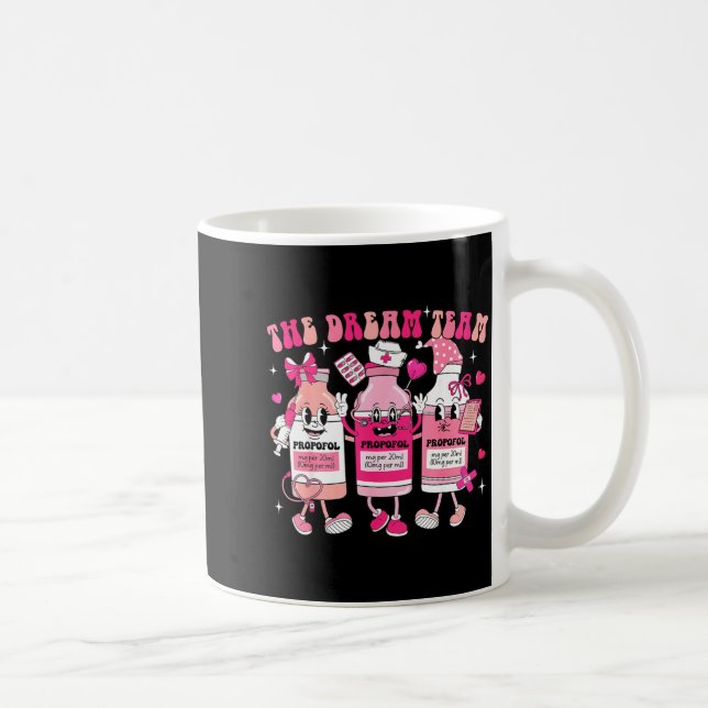 The Dream Team Retro Groovy Nurse Medical Nursing  Coffee Mug (Right)