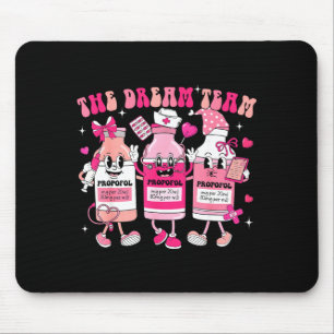 The Dream Team Retro Groovy Nurse Medical Nursing Mouse Mat