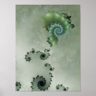 The Dreamer Abstract Fractal Poster
