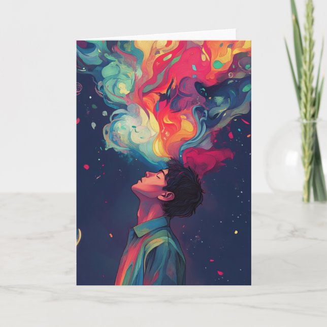 The Dreamer Greetings Card (Front)