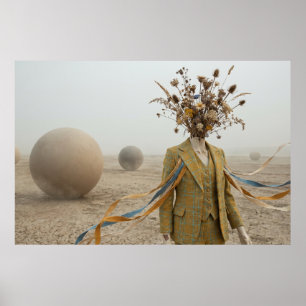 The Dreamer’s Path Across the Dry Riverbed Poster