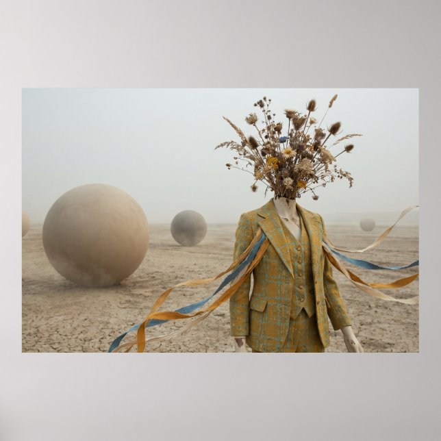 The Dreamer’s Path Across the Dry Riverbed Poster (Front)