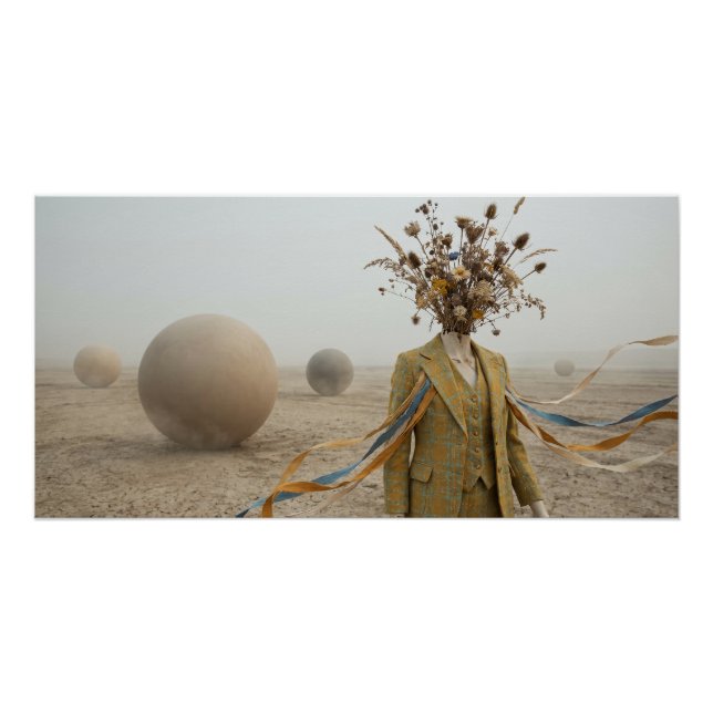 The Dreamer’s Path Across the Dry Riverbed Poster (Front)