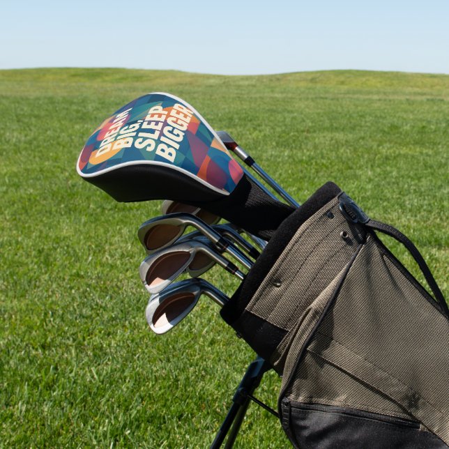 The Dreamer's Motto Golf Head Cover (In Situ)