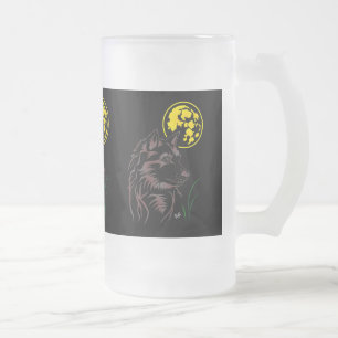 The Dreaming Young Wolf Tasse Frosted Glass Beer Mug