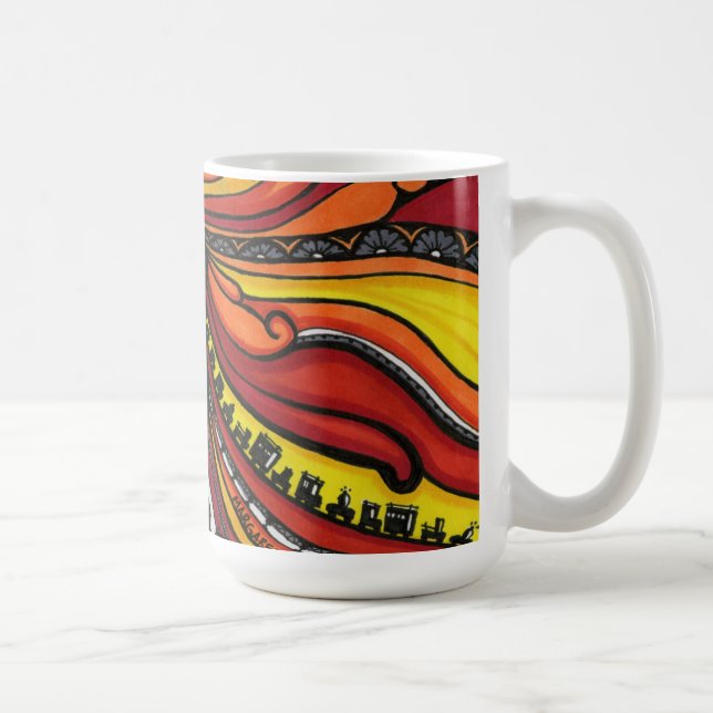 "The Dress" Artwork Mug by Maggie Nancarrow (Right)