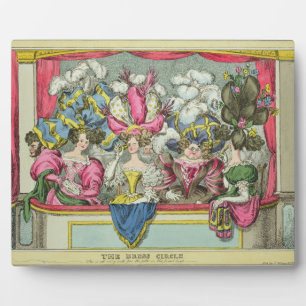 The Dress Circle, published by Thomas McLean, Lond Plaque