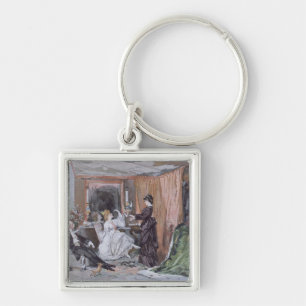 The Dressing Room of Hortense Schneider Key Ring