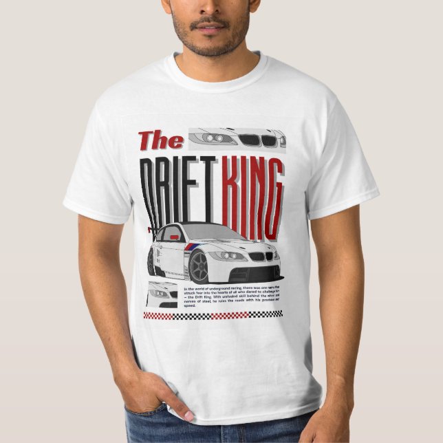 The Drift King – Master of Underground Racing T-Shirt (Front)