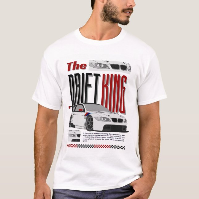 The Drift King – Master of Underground Racing T-Shirt (Front)