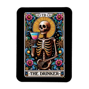 The Drinker Tarot Card Magnet