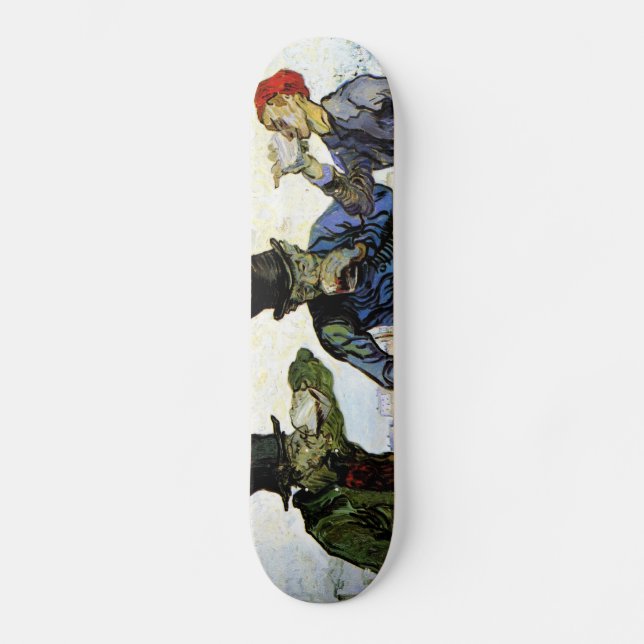 The Drinkers by Vincent van Gogh 1890 Skateboard (Front)