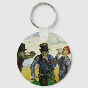 The Drinkers by Vincent van Gogh Key Ring