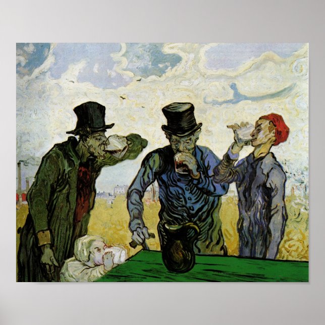 The Drinkers (F667) Van Gogh Fine Art Poster (Front)