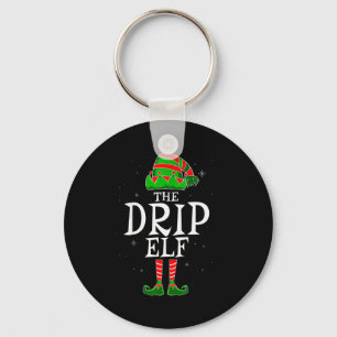 The Drip Elf Group Matching Family Christmas Swag  Key Ring