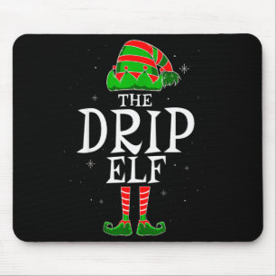 The Drip Elf Group Matching Family Christmas Swag Mouse Mat
