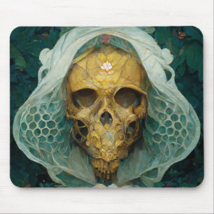 The Drone Bee Skull Fantasy Sci-Fi Mouse Mat