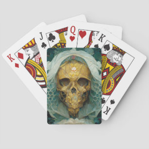 The Drone Bee Skull Fantasy Sci-Fi Playing Cards